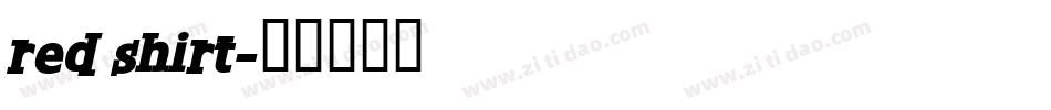 red shirt字体转换